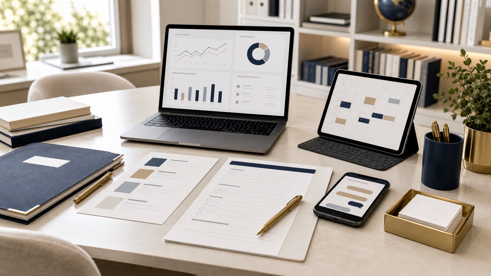 Education and training marketing image for enrollment inquiries, application starts, consultation bookings, open-house registrations, and paid starts.