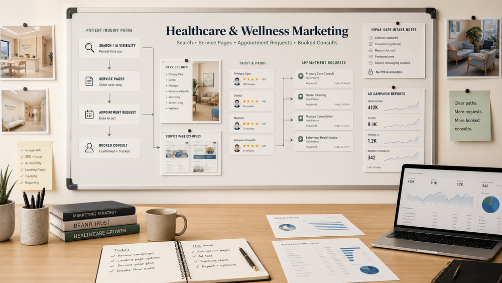 Auto repair. Use it to connect the business type to the service below it without forcing every company into the same marketing answer.