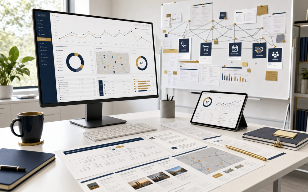 Marketing reference library. Definitions, positions, and case files behind the services.